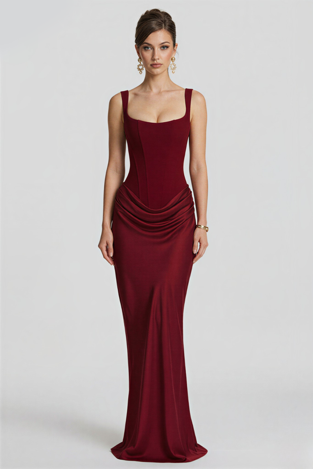 Laura Long Bustier Dress