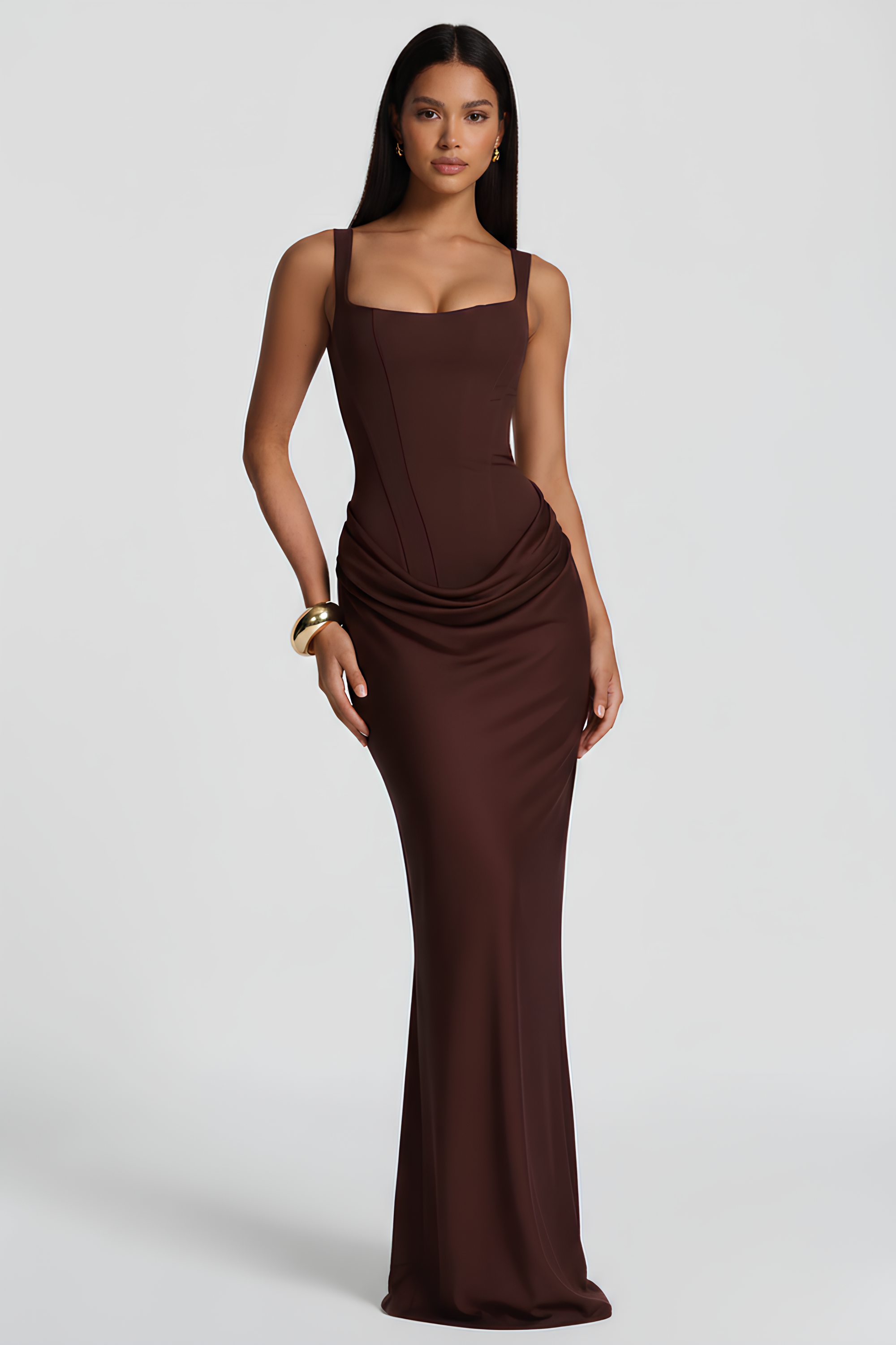 Laura Long Bustier Dress