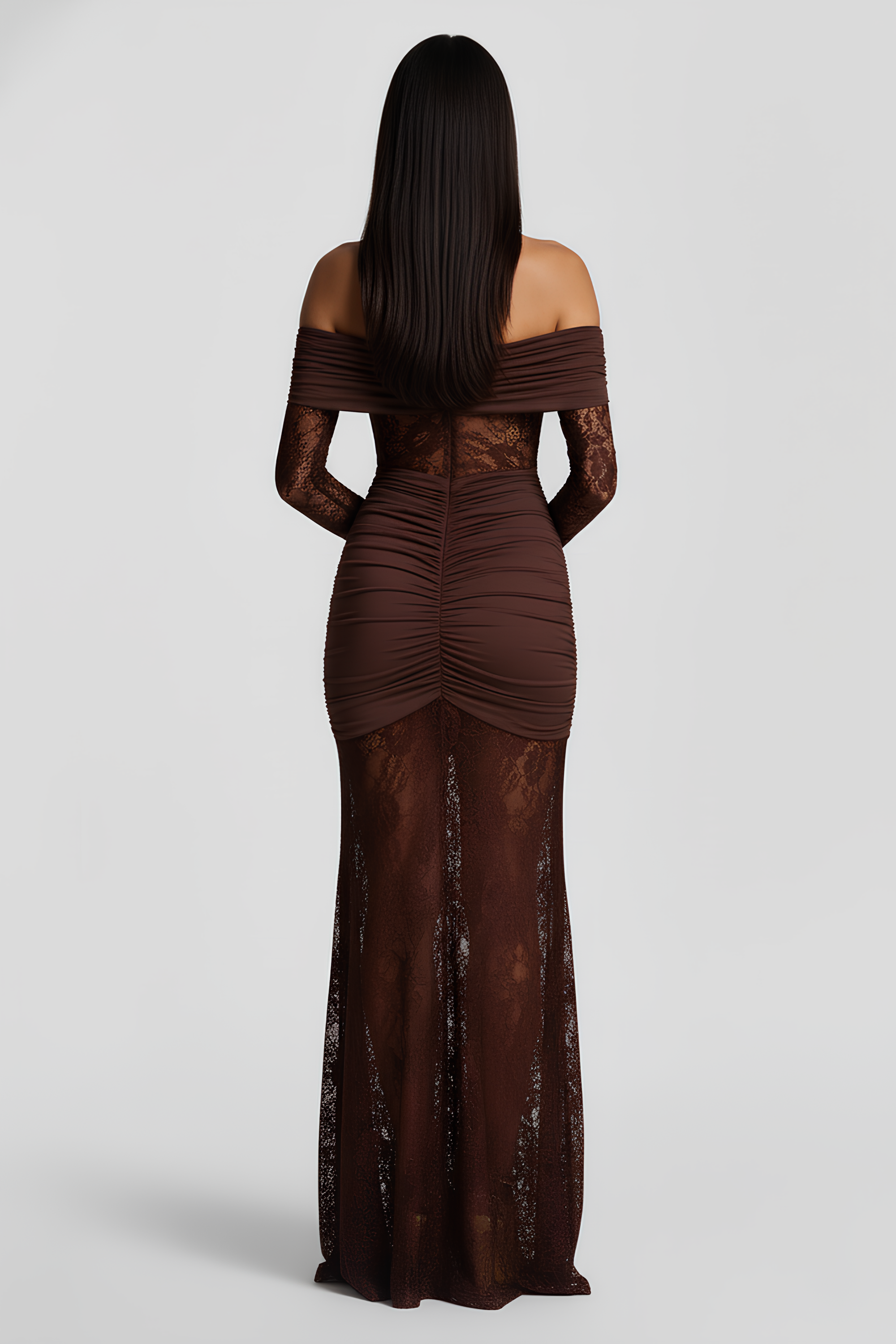 Karla Long Lace Dress