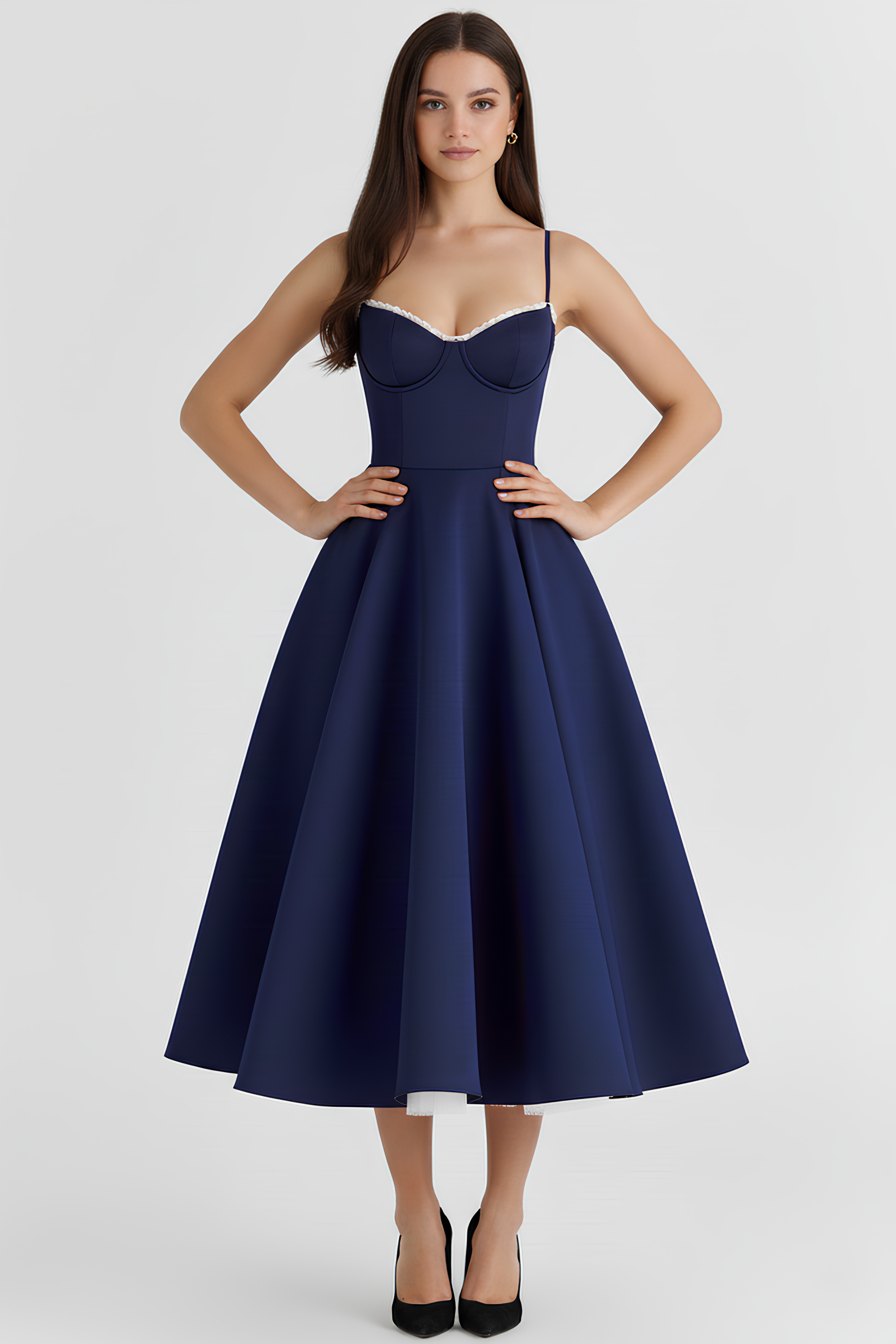 Cloe Midi Dress - Double Layer