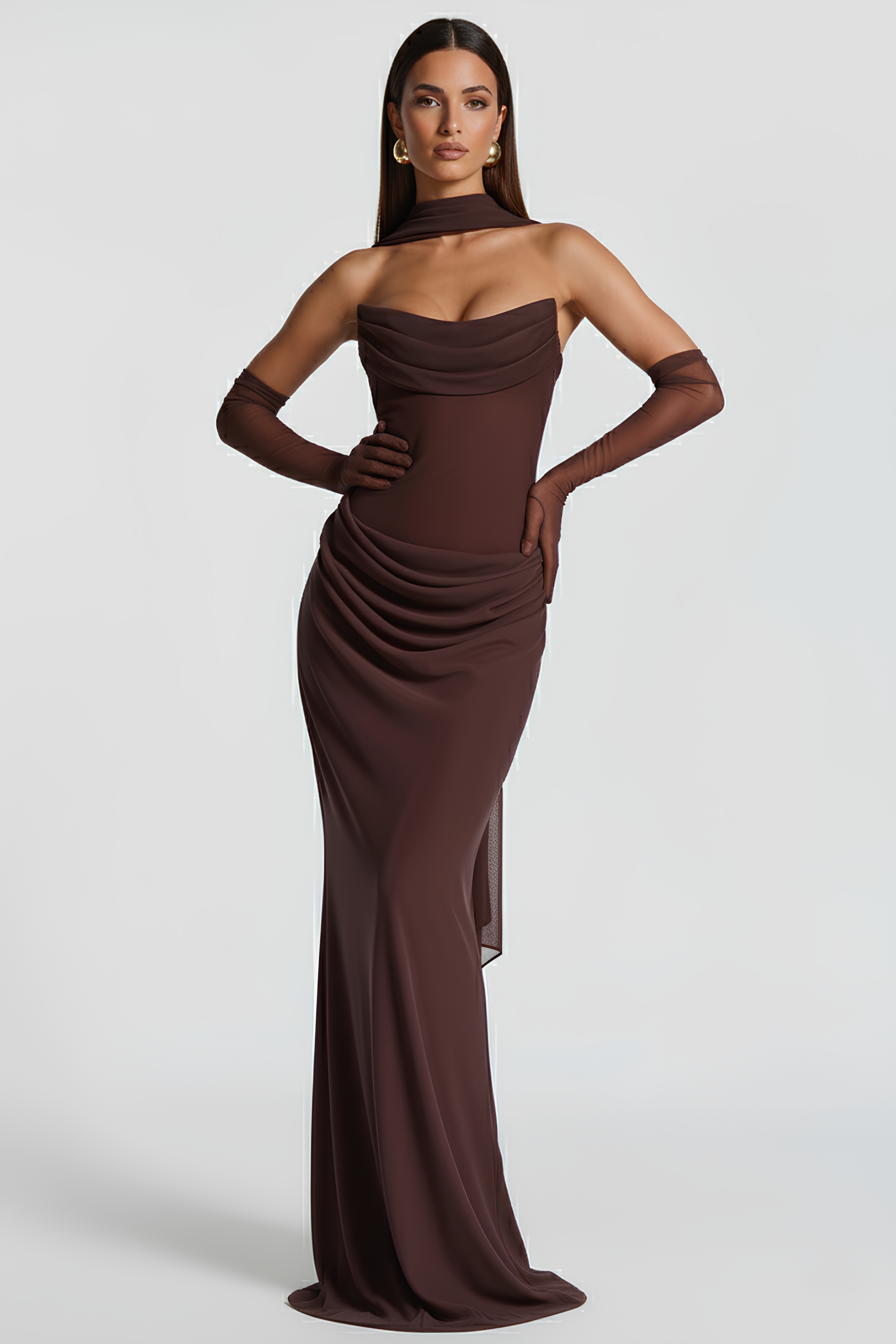 Alessia Long Bustier Dress