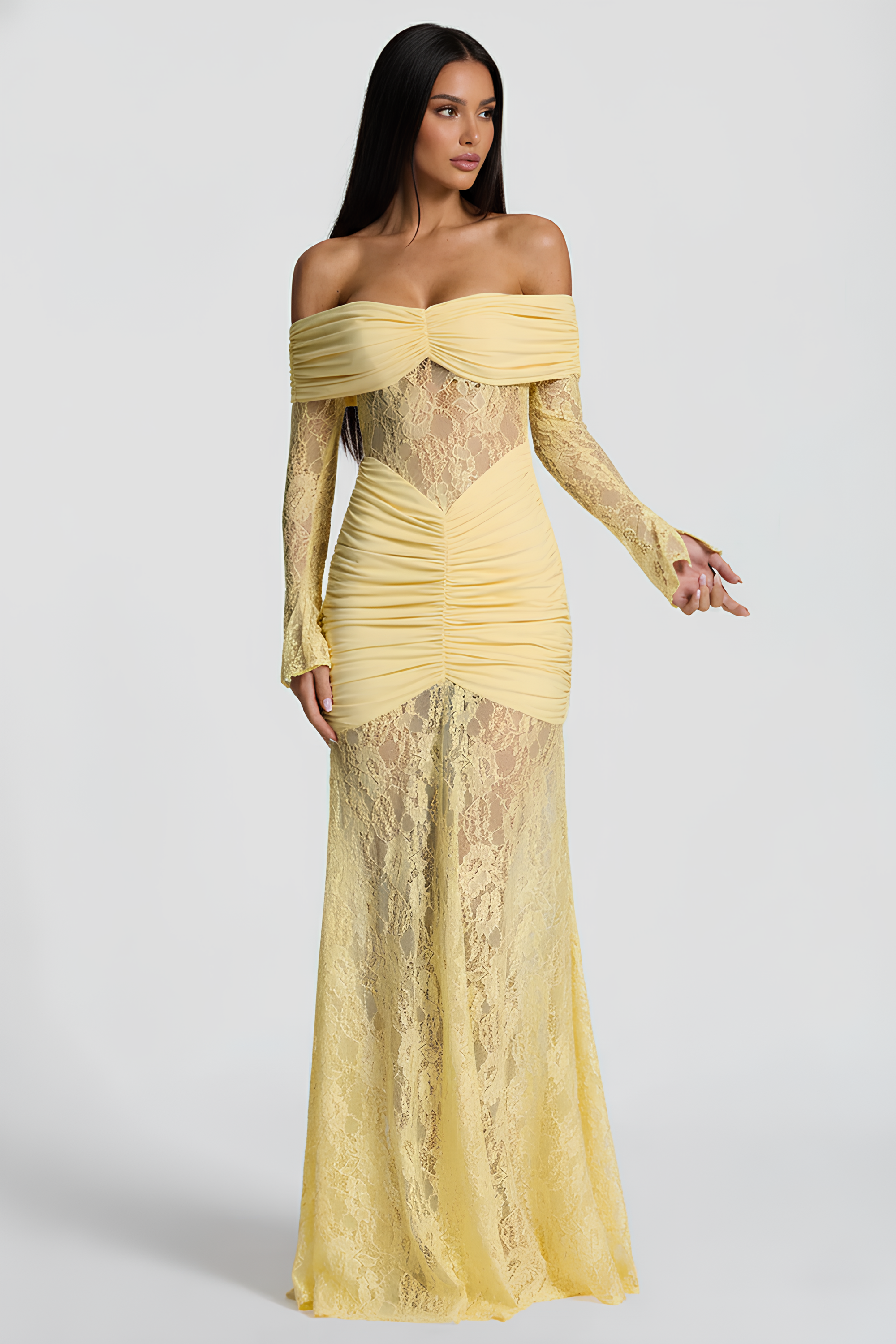 Karla Long Lace Dress