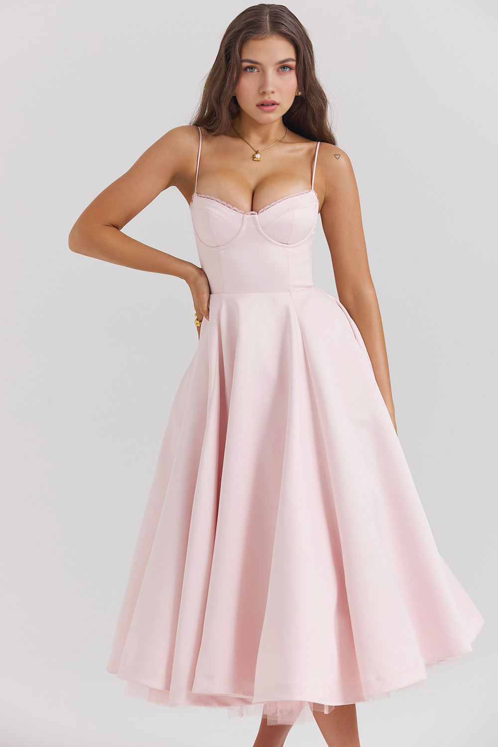 Cloe Midi Dress - Double Layer