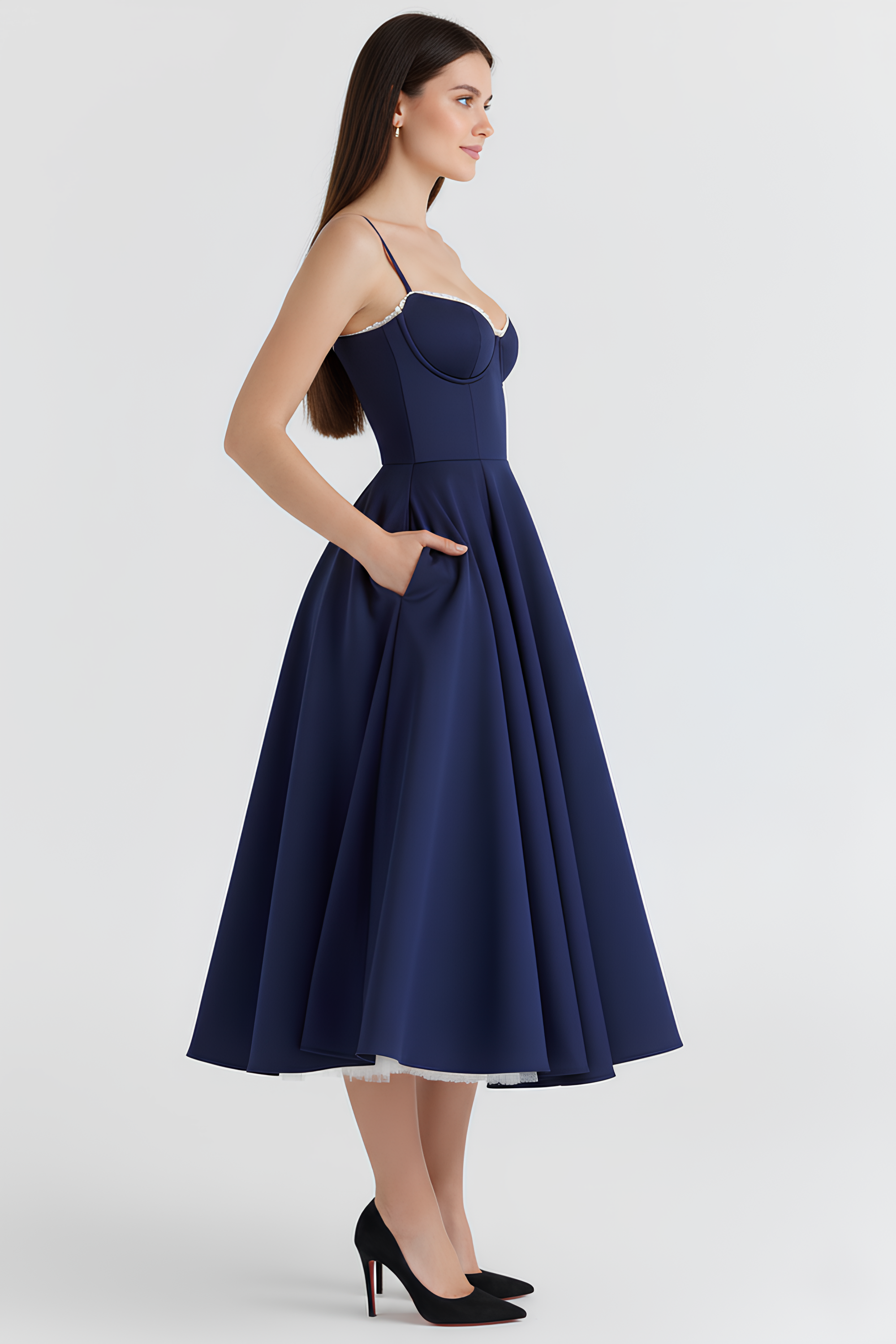 Sophia Midi Dress - Double Layer