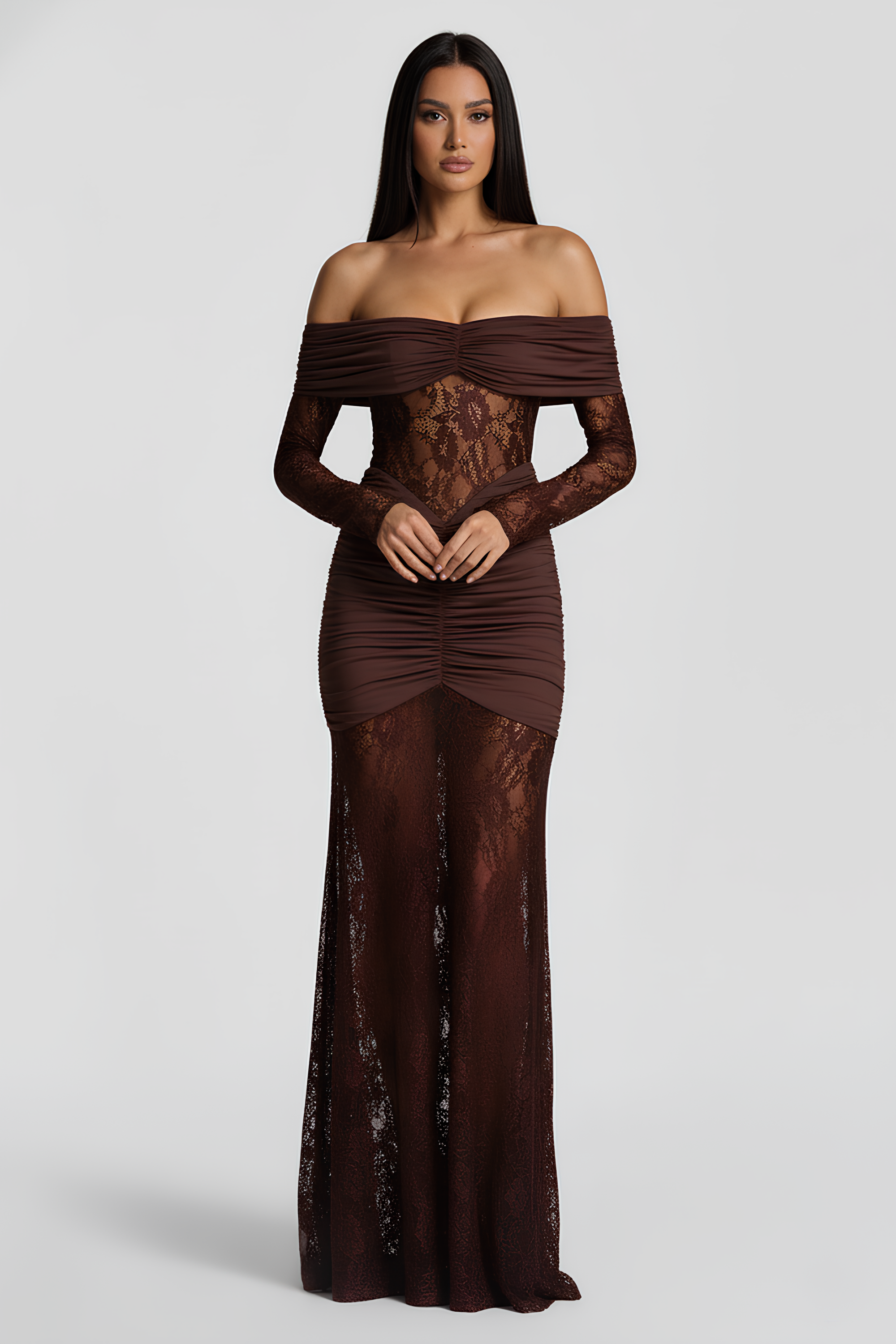 Karla Long Lace Dress