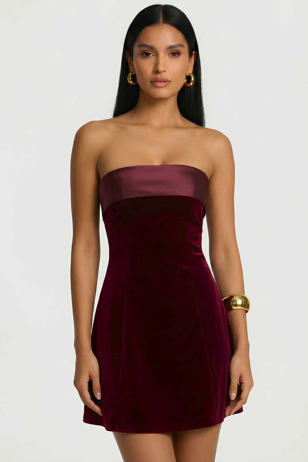 Renata Short Velvet Dress