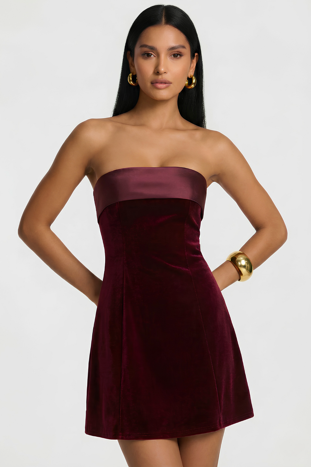 Renata Short Velvet Dress