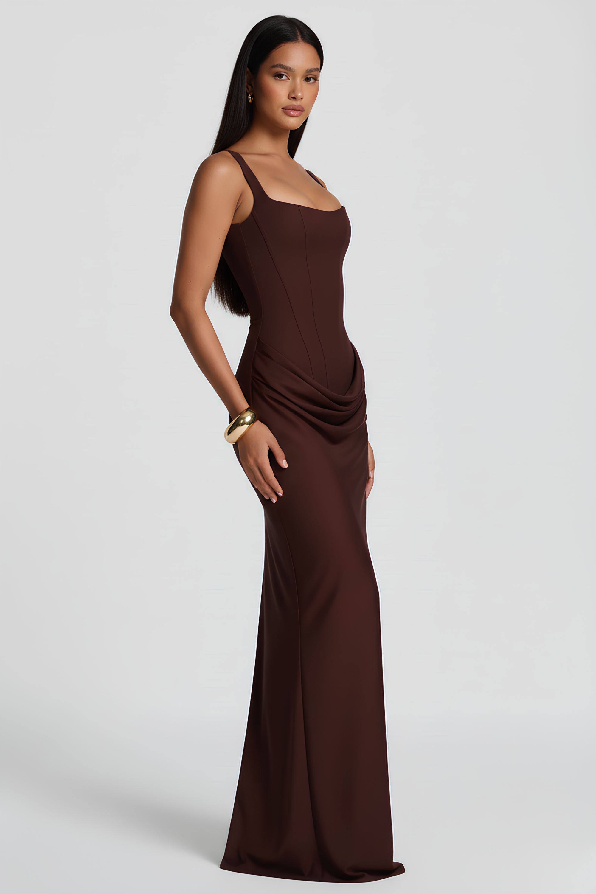 Laura Long Bustier Dress