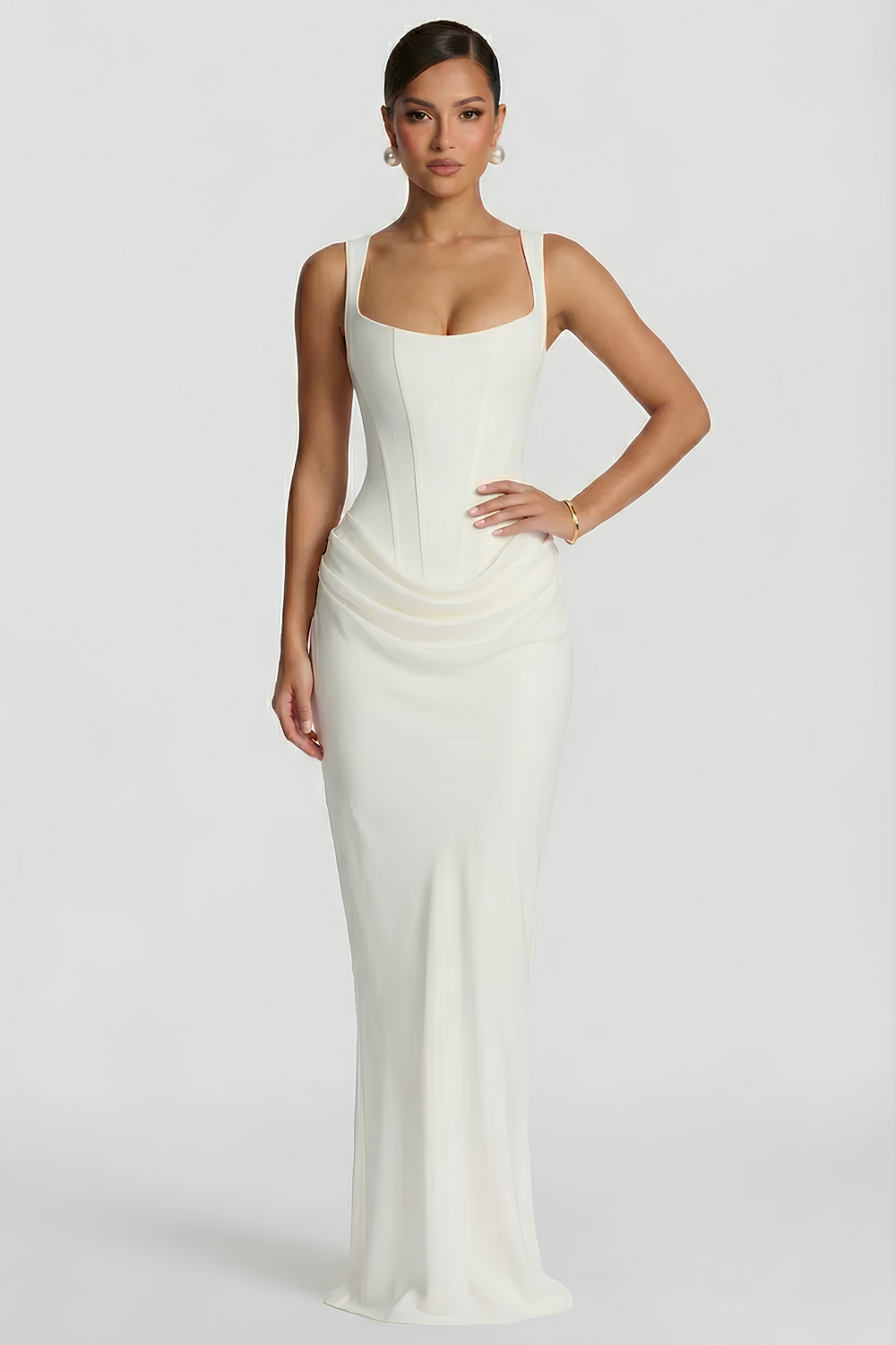 Laura Long Bustier Dress