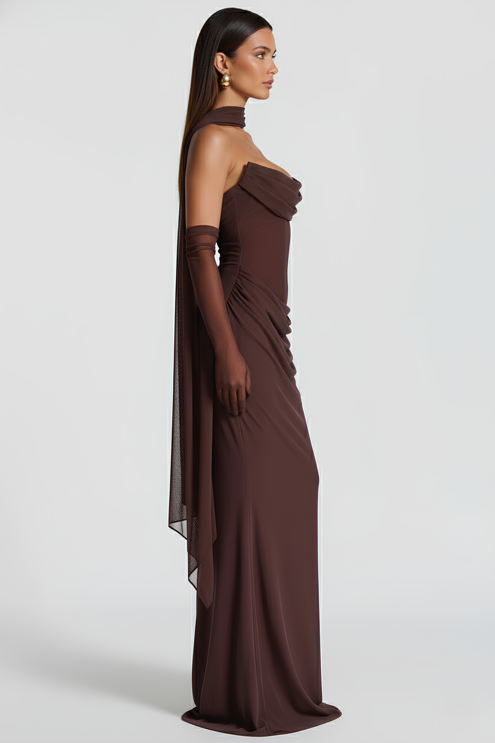 Alessia Long Bustier Dress