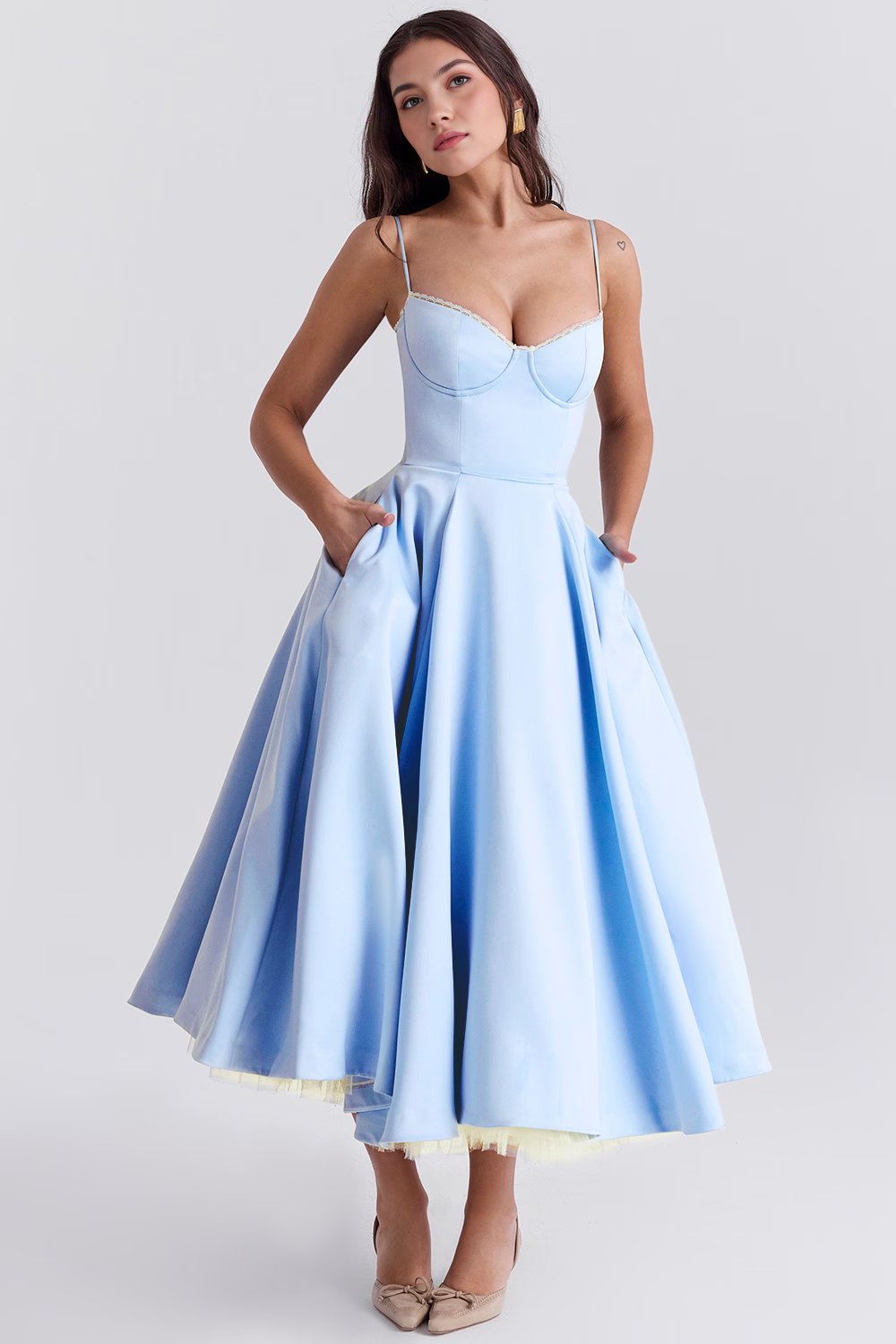 Cloe Midi Dress - Double Layer