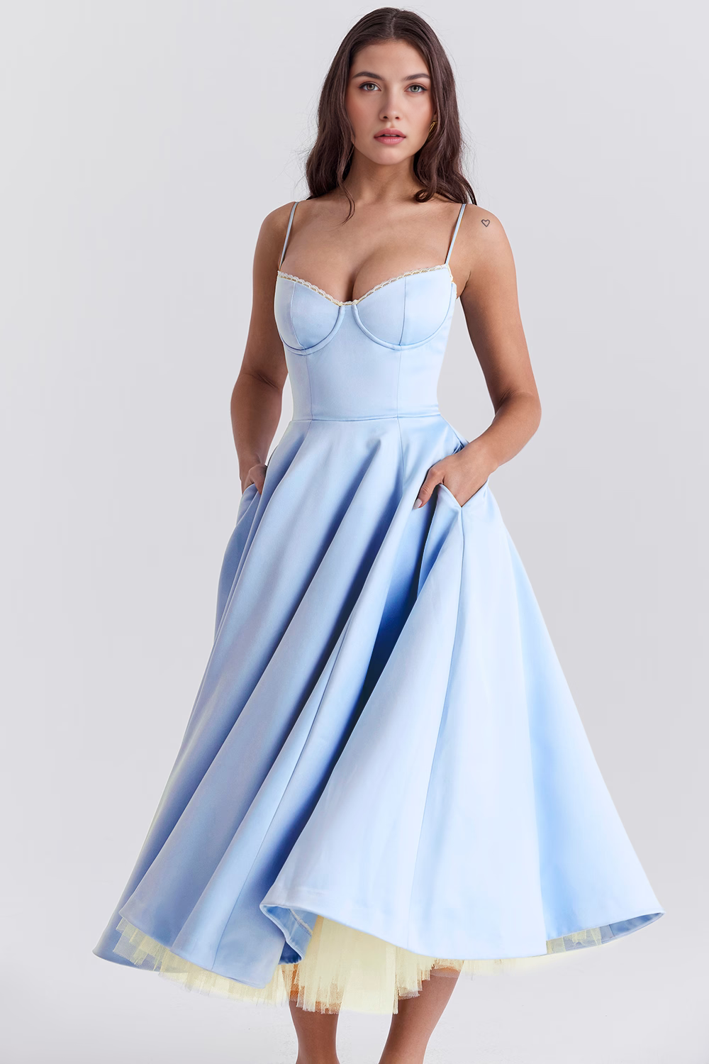 Sophia Midi Dress - Double Layer