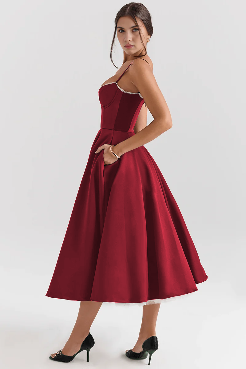 Sophia Midi Dress - Double Layer